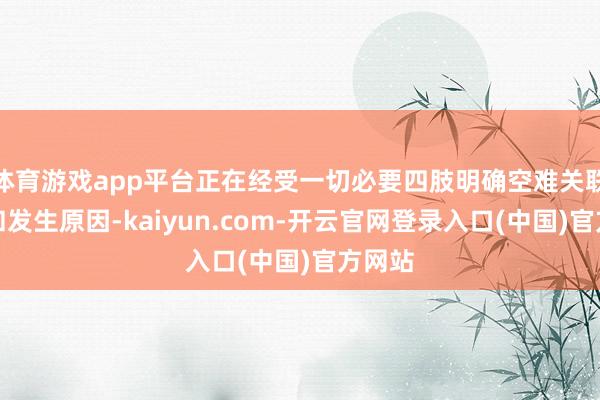 体育游戏app平台正在经受一切必要四肢明确空难关联情况和发生原因-kaiyun.com-开云官网登录入口(中国)官方网站