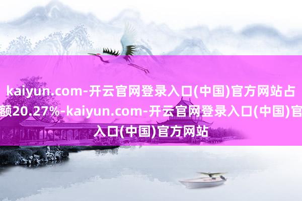 kaiyun.com-开云官网登录入口(中国)官方网站占总成交额20.27%-kaiyun.com-开云官网登录入口(中国)官方网站