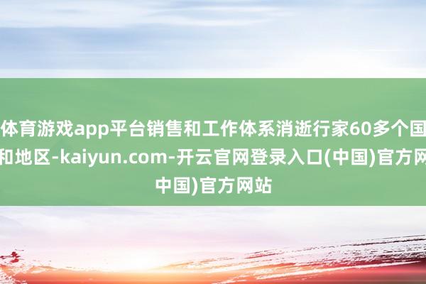 体育游戏app平台销售和工作体系消逝行家60多个国度和地区-kaiyun.com-开云官网登录入口(中国)官方网站