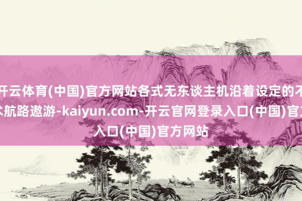 开云体育(中国)官方网站各式无东谈主机沿着设定的不同战术航路遨游-kaiyun.com-开云官网登录入口(中国)官方网站