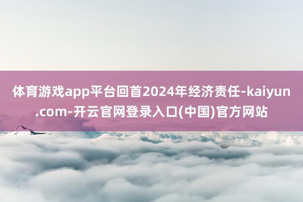 体育游戏app平台回首2024年经济责任-kaiyun.com-开云官网登录入口(中国)官方网站