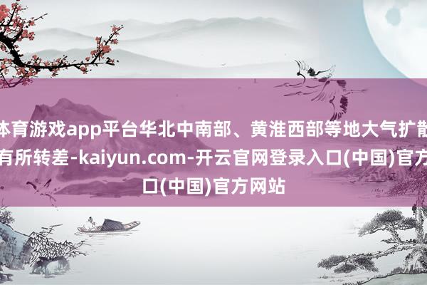 体育游戏app平台华北中南部、黄淮西部等地大气扩散要求有所转差-kaiyun.com-开云官网登录入口(中国)官方网站