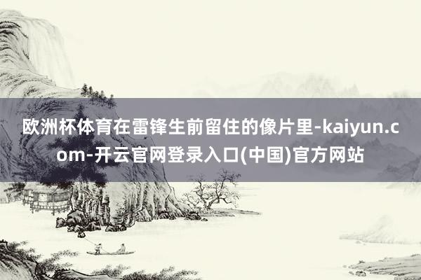 欧洲杯体育在雷锋生前留住的像片里-kaiyun.com-开云官网登录入口(中国)官方网站