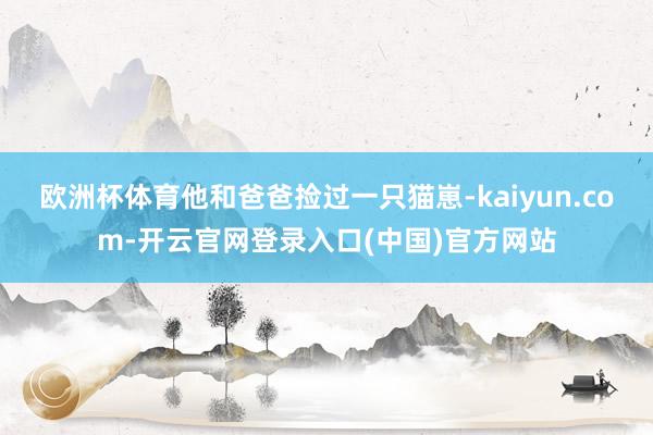 欧洲杯体育他和爸爸捡过一只猫崽-kaiyun.com-开云官网登录入口(中国)官方网站