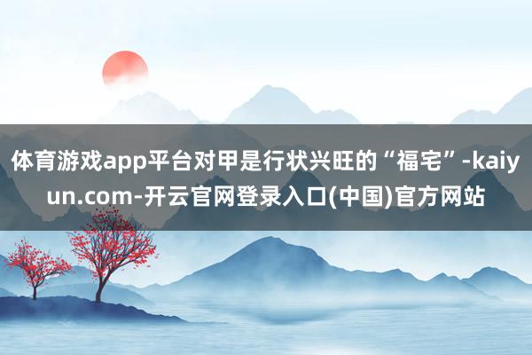 体育游戏app平台对甲是行状兴旺的“福宅”-kaiyun.com-开云官网登录入口(中国)官方网站
