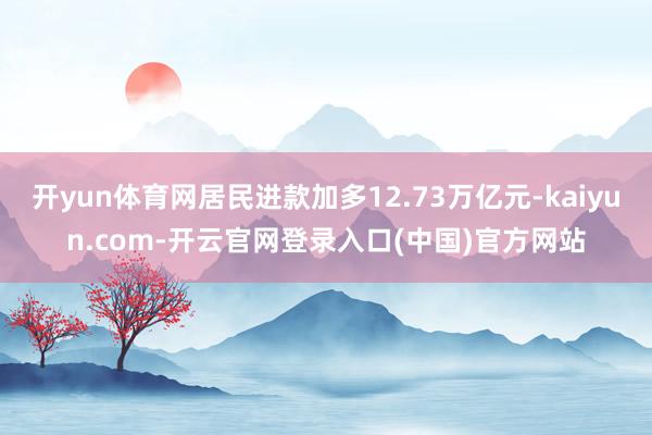 开yun体育网居民进款加多12.73万亿元-kaiyun.com-开云官网登录入口(中国)官方网站